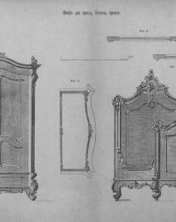 Альбом рисунков мебели в стиле «рококо». Макс Греф. 1898