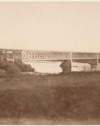 Железнодорожный мост. Фотоальбом с видами Новогергиевской корепости. 1884 г.