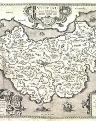 Карта Утопии работы Ортелия (Abraham Ortelius (1527–1598)