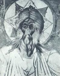 10. «Саваоф» — фреска Спасо-Преображенского собора (1564 г.). Ярославль