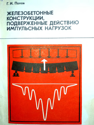 Железобетонные конструкции, подверженные действию импульсных нагрузок. Попов Г.И. 1986